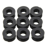 Suleve,200Pcs,Nylon,Washer,Black,Round,Spacer,Washer,Standoff,Fastener,Hardware,7*3*L