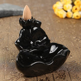 Lotus,Backflow,Incense,Burner,Holder,Ceramic,Glaze,Fragrant,Censer,Furnace,Decor