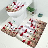 Painting,Shower,Curtain,Bathroom,Flower,Waterproof,Polyester,Fabric,Bathroom,Floor