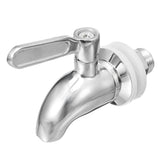 Silver,Stainless,Steel,Faucet,Barrel,Drink,Beverage,Juice,Water,Coffee,Switch