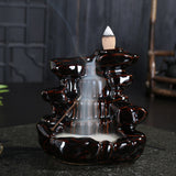 Incense,Burner,Smoke,Backflow,Ceramic,Glaze,Censer,Holder