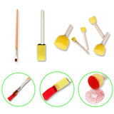 27Pcs,Drawing,Stamp,Painting,Sponge,Brushes,Storage,Children