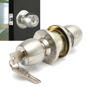 Stainless,Steel,Round,Knobs,Handle,Entrance,Interior,Passage,Entry