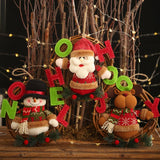 Loskii,Christmas,Decorations,Cartoon,Rattan,Pendant,Stereo,Garland,Ornaments,Hanging,Window,Dress