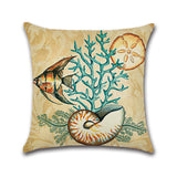 Cartoon,Ocean,Creature,Turtle,Pillow,Cotton,Linen,Square,House,Decor,Cushion,Cover