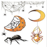 Halloween,Waterproof,Tattoo,Sticker,Black,Spider,Temporary,Tattoo,Flash,Decor,Decoration