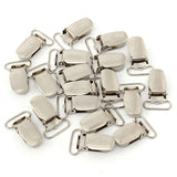 20Pcs,Suspender,Clips,Silver,Webbing,Pacifier,Dummy,Strap,Brace