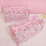 Transparent,Flamingo,Cosmetic,Travel,Storage,Storage