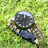 IPRee,Survival,Compasss,Bracelet,Watch,Emergency,Nylon,Paracord,Wristband