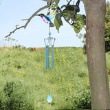 Chimes,Hummingbird,Shape,Crafts,Glass,Painted,Ornaments,Metal,Accessory,Decorations