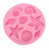 Silicone,Shells,Starfish,Snail,Fondant,Chocolate,Mould,Decoration