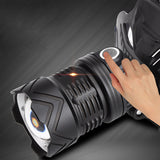 XHP50,1800lm,Adjustable,Ultra,Bright,Headlamp,Rechargeable,Power,Display,Light,18650,Search,Headlight