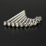 100Pcs,Bolts,Stainless,Steel,Screws,Button,Socket