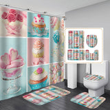 Printing,Waterproof,Bathroom,Shower,Curtain,Pedestal,Toilet,Cover,Bathroom,Decoration