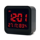 Loskii,Digital,Accuracy,Thermometer,Hygrometer,Alarm,Clock,Screen,Display