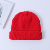 Unisex,Solid,Color,Knitted,Skull,Beanie