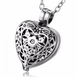 Always,Heart,Locket,Cremation,Hollow,Necklace,Pendant,Jewelry