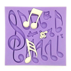 Musical,Notes,Fondant,Silicone,Chocolate,Baking,Decorating