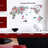 World,Stickers,Removable,Waterproof,Decals,Decor