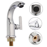 Chrome,Finish,Single,Lever,Bathroom,Basin,Faucet,Spout,Water