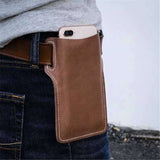 Portable,Leather,Universal,Mobile,Phone,Cover,Outdoor,Waterproof,Waist,Shoulder,Storage