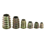 50Pcs,Alloy,Furniture,Socket,Drive,Threaded,Insert,Assortment