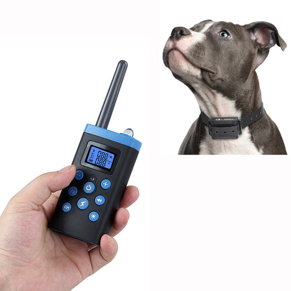 PaiPaitek,1000m,Waterproof,Rechargeable,Vibrate,Static,Shock,Barking,Remote,Control,Training,Collar,Flashlight