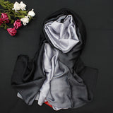 Women,Satin,Gradient,Colors,Scarf,Beach,Sunshade,Towel,Shawl