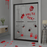 Halloween,Window,Refrigerator,Stickers,Halloween,Horror,Scary,Props,Decoration,Party,Supplies