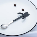 Stainless,Steel,Coffee,Spoon,Creative,Kitty,Dirtproof,Coffee,Spoon,Scoop