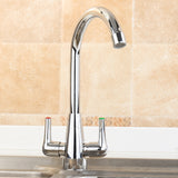 Chrome,Modern,Kitchen,Basin,Faucet,Lever,Rotation,Spout,Water,Mixer