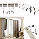 40pcs,Metal,Window,Bathroom,Curtain,Clips,Rings,Voile,Drapery,Inner,Diameter