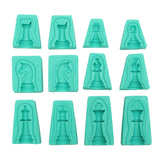 Silicone,Fondant,International,Chess,Chocolate,Cupcake,Candy,Mould