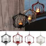 Glass,Hanging,Glass,Lantern,Light,Candle,Holder,Garden,Decorations