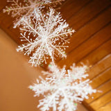 Loskii,Christmas,Snowflake,String,Light,Beautiful,Medium,Snowflake,Christmas,Decorations,Supplies