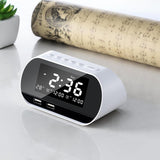 Puertos,Phone,Charger,Raido,Multifunctional,Alarm,Clock,Design,Wireless,Speaker,Office,brightness,adjustable,Display,Permanent,Calendar