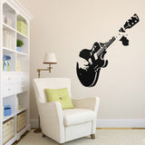 Removable,Guitar,Guitarist,Music,Style,Decal,Decor,Sticker,Wallpaper