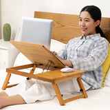 Wooden,Laptop,Portable,Folding,Working,Separated,Areas,Notebook,Stand,Study,Table