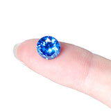 3.25ct,Sapphire,Round,Faceted,Shape,AAAAA,Loose,Gemstone,Decorations