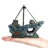 Resin,Aquarium,Ornament,Pirate,Landscape,Hiding,Decorations