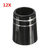 12Pcs,Black,Plastic,Ferrules,Rings,Adapters,Shafts