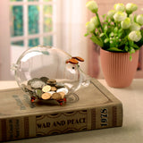 Clear,Glass,Piggy,Money,Collectible,Saving