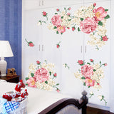 Peony,Flower,Blossom,Stickers,Decorations