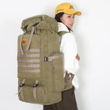 IPRee,Canvas,Tactical,Backpack,Waterproof,Travel,Unisex,Hiking,Climbing,Rucksack