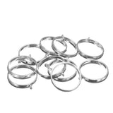 10Pcs,Silver,Pendant,Trays,Bezel,Cabochon,Setting,Jewelry,Blank,Round,Pendant