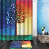 Night,Shower,Curtain,Liner,Bathroom,Hooks,Polyester,Fabric