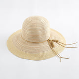 Women's,Stitching,Elegant,Seaside,Holiday,Sunshade,Woven,Straw