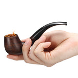 Ebony,Wooden,Handle,Curved,Pipes