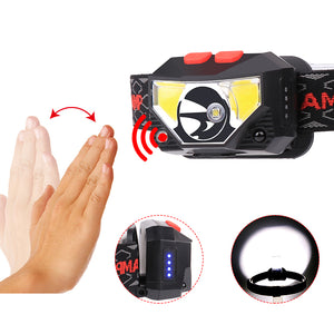 XANES,800LM,Smart,Sensor,Headlamp,Headlight,Flashlight,Camping,Hunting,Cycling,Bicycle,Motorcycle