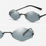 Womens,Universal,Resistence,Hexagon,Frameless,Sunglasses,Eyewear